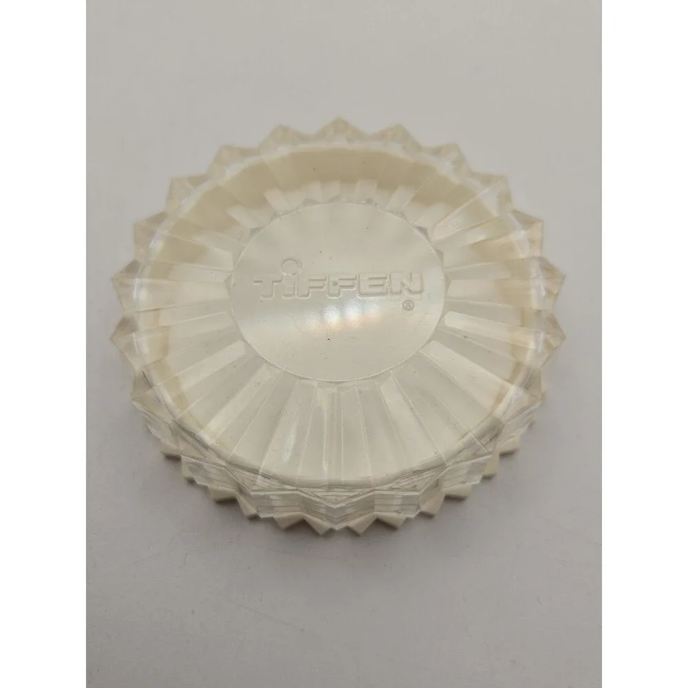 Vtg Genuine Star Shape Clear Acrylic Case for Tiffen 55mm Filter - CASE ONLY